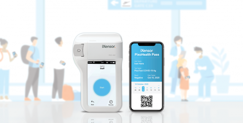 PixoTest® COVID-19 Antigen Test and PixoHealth Pass