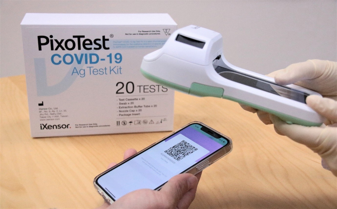 PixoTest COVID-19 Antigen Test and PixoHealth Pass